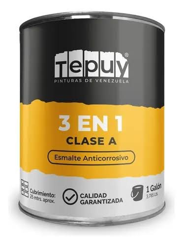 ESMALTE 3 EN 1 NEGRO GALON TEPUY